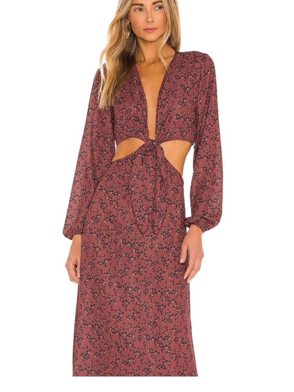 RESA Noelle Maxi in Crimson Poppy - Picture 3 of 3